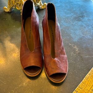 LUCKY BRAND BURGUNDY LEATHER SHOES